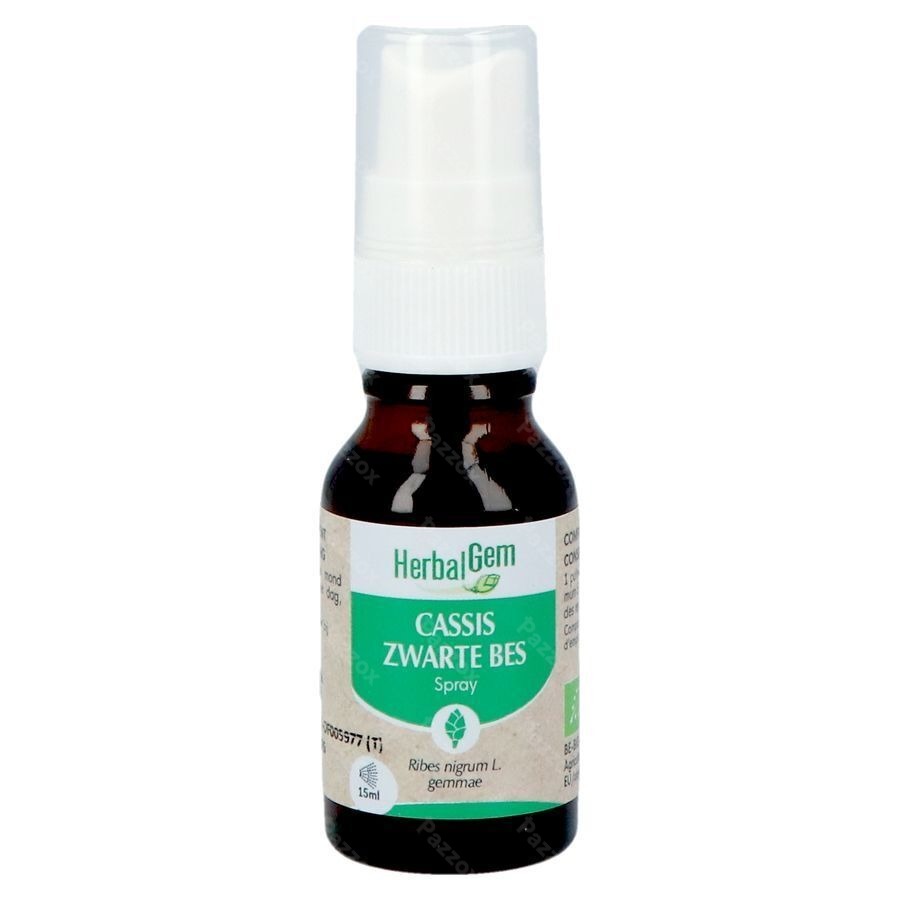 Herbalgem Zwarte Bes Bio Spray 15ml