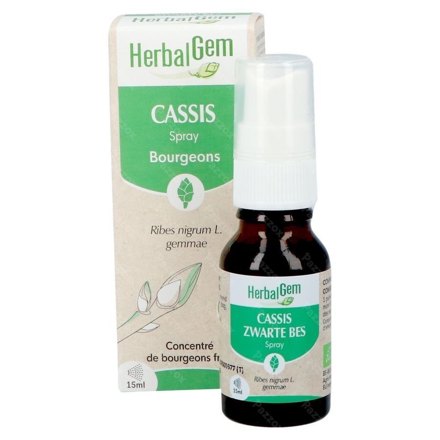 Herbalgem Zwarte Bes Bio Spray 15ml