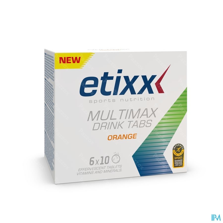 Etixx Multimax Drink Orange Tube Tabl 6x10