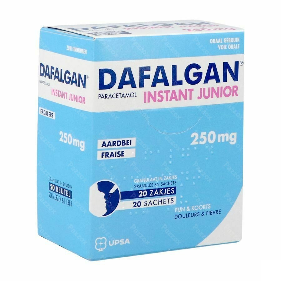 Dafalgan Instant Junior 250mg 20 Zakjes