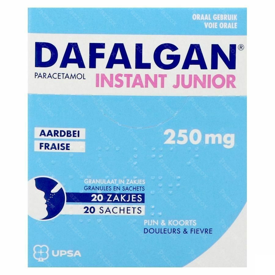 Dafalgan Instant Junior 250mg 20 Zakjes