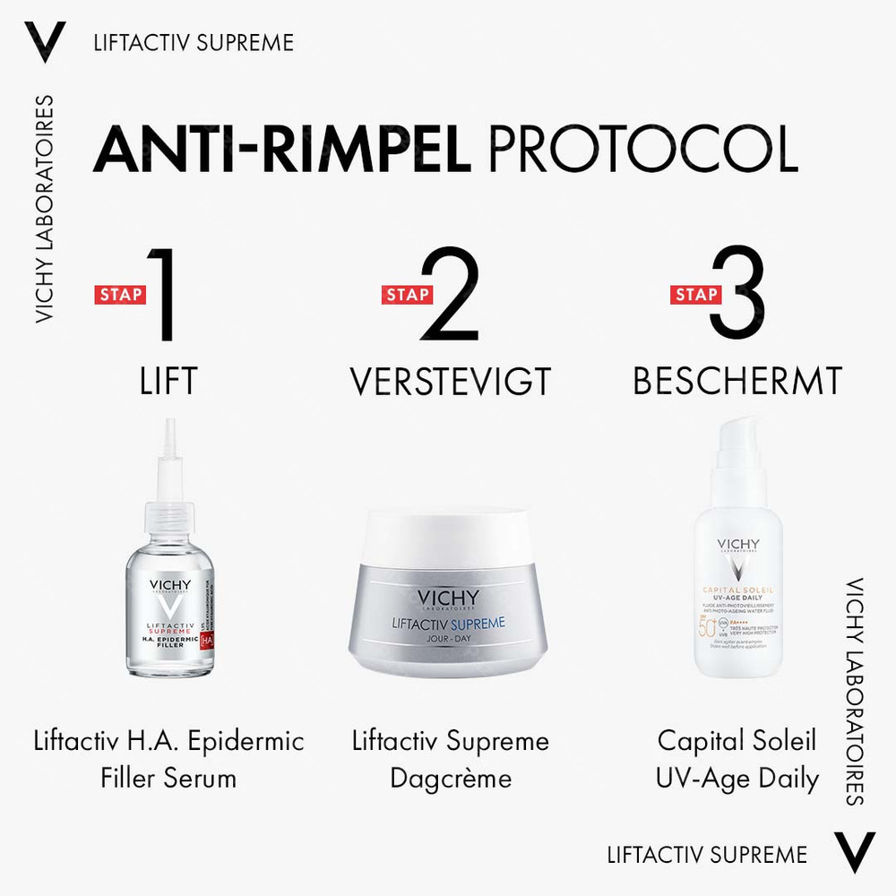 Vichy Liftactiv HA Anti-Rimpel Verstevigende Dagcrème Normale tot Gemengde Huid 50ml