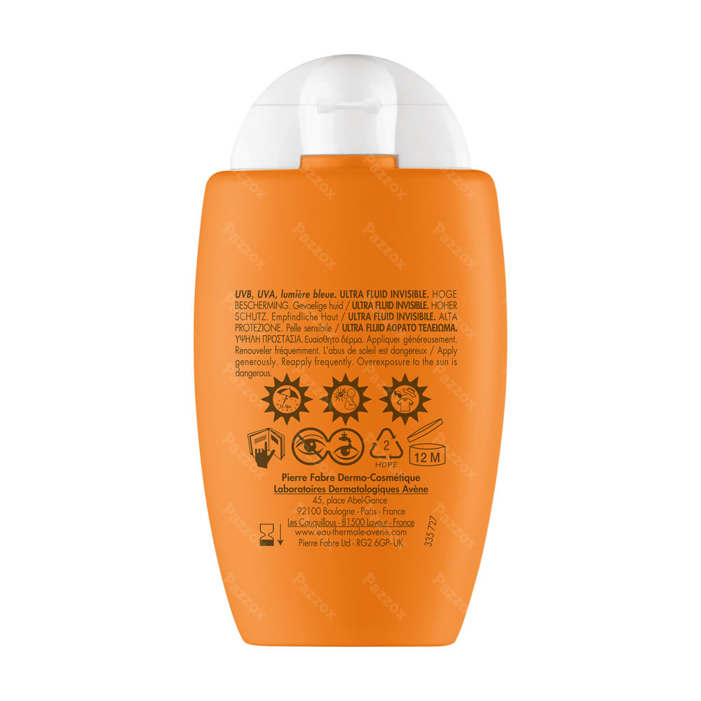 Avène Onzichtbare Zonnefluide SPF50+ 50ml