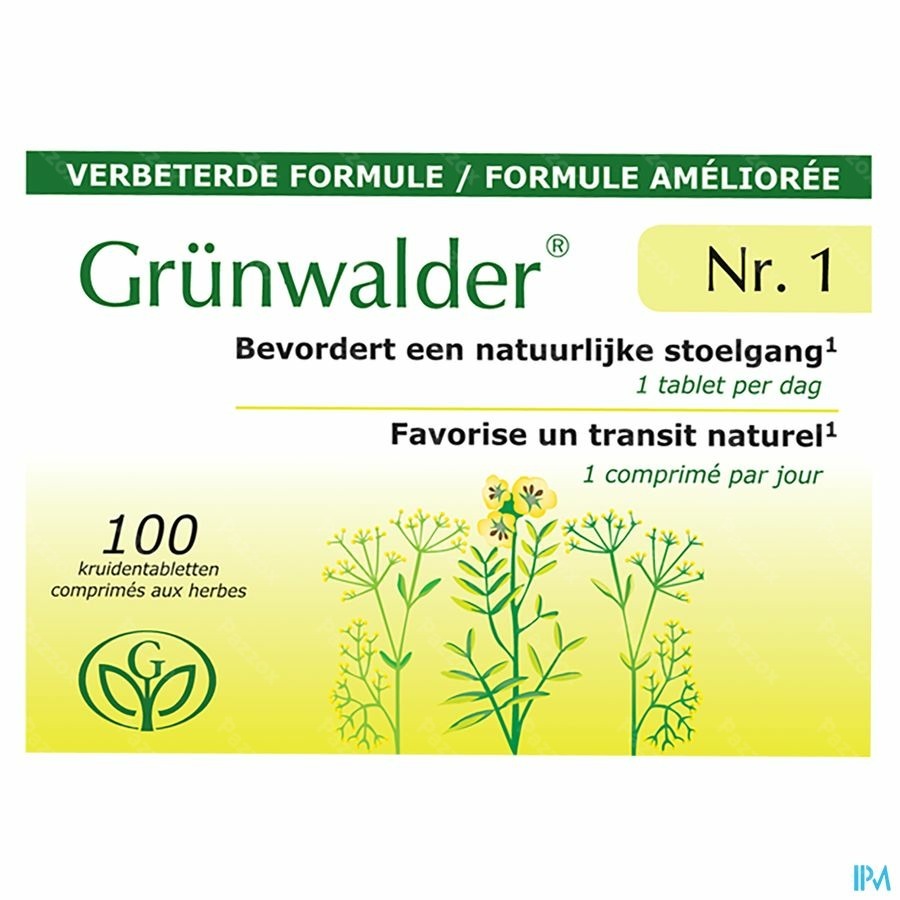 Grünwalder Nr1 100 Kruidentabletten Nieuwe Formule 