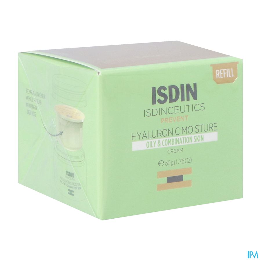Isdin Ceutics Hyaluronvocht Voorkomen Vette en Gecombineerde Huid Navulling 50 g