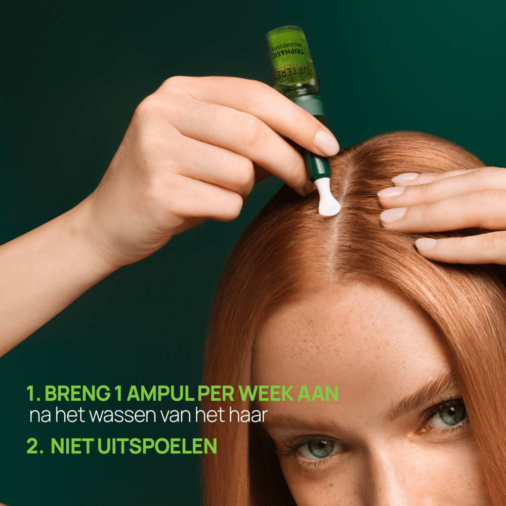 René Furterer Triphasic Progressive, behandeling tegen haaruitval voor Levensduur & Densiteit Erfelijke & hormonale haaruitval 8fl.