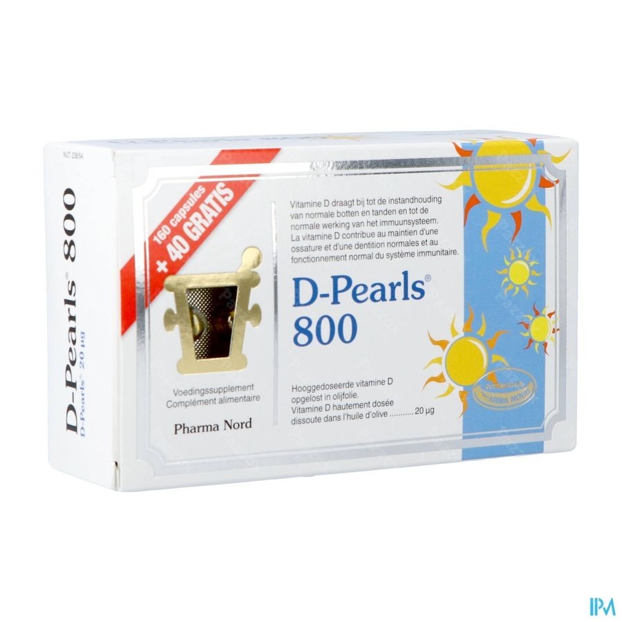 Pharma Nord D-Pearls 800 160 + 40 Capsules Gratis