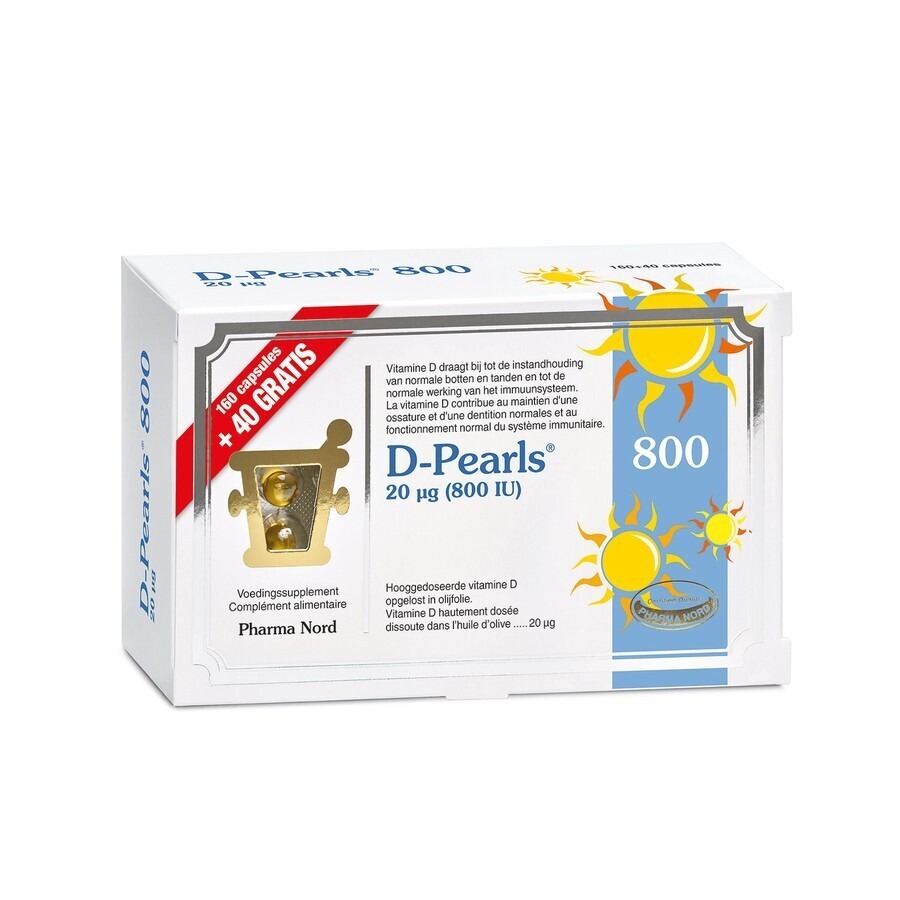 Pharma Nord D-Pearls 800 160 + 40 Capsules Gratis