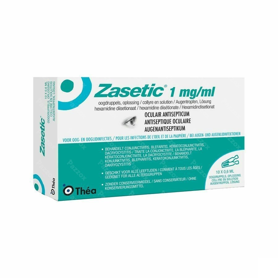 Zasetic 1mg/ml Opl Ud Oogdruppels 10x0,6ml