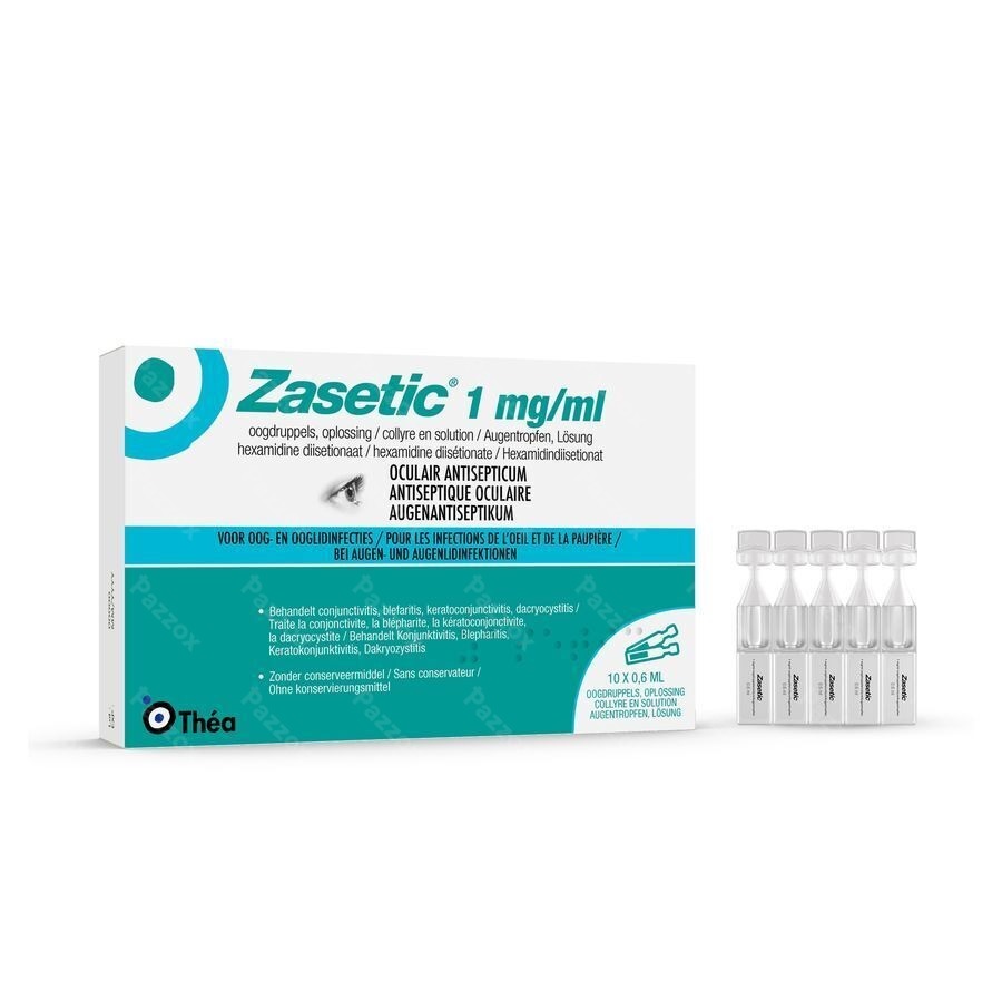 Zasetic 1mg/ml Opl Ud Oogdruppels 10x0,6ml