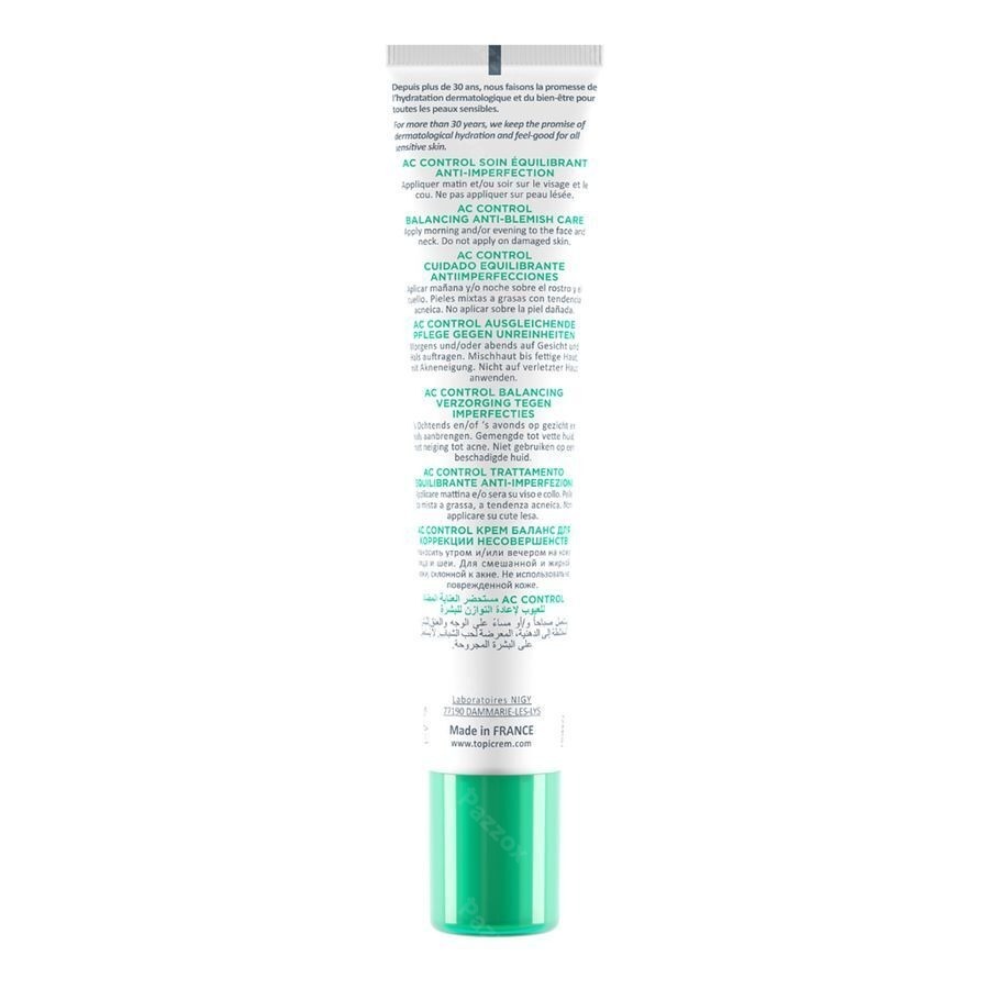 Topicrem Ac Control Balancing Verzorging Tube 40ml