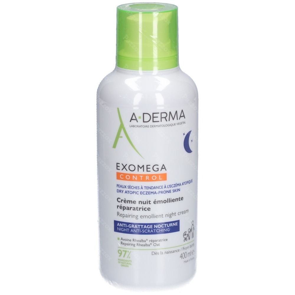 A-Derma ExoMega Control Herstellende Emolliërende Nachtcrème Anti-Jeuk 400ml