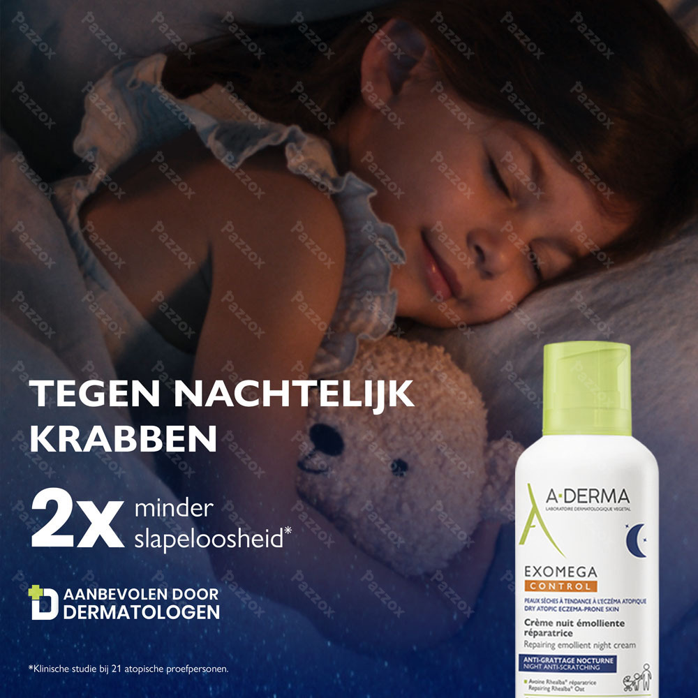 A-Derma ExoMega Control Herstellende Emolliërende Nachtcrème Anti-Jeuk 400ml
