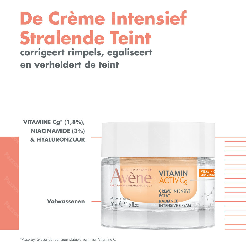 Avène Vitamine Activ Cg Crème intensief stralende teint anti-aging, geoptimaliseerde Vitamine C 50ml