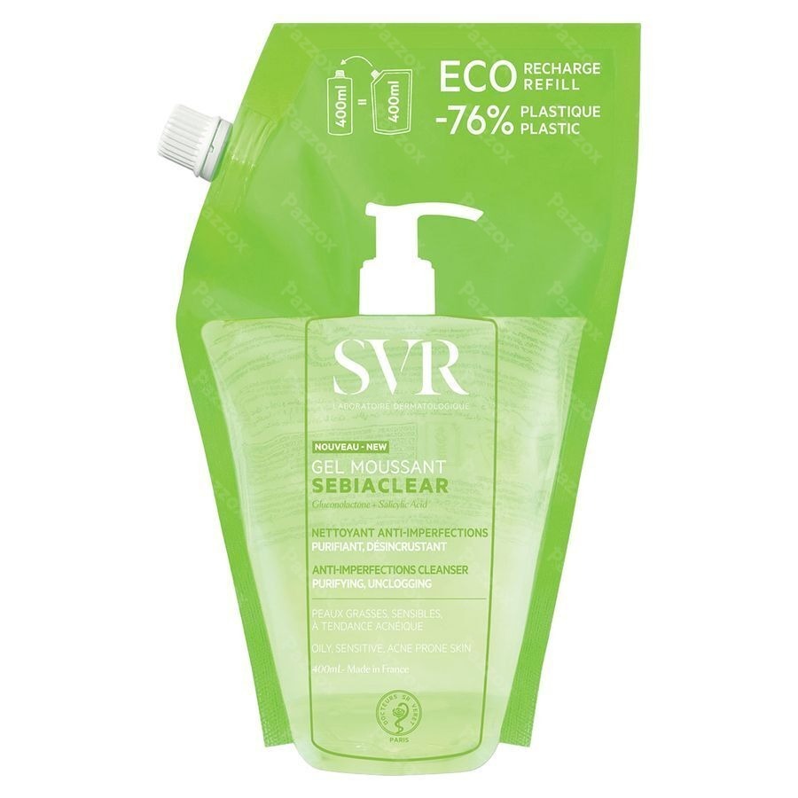 SVR Sebiaclear Schuimende Reinigingsgel Navulling 400ml
