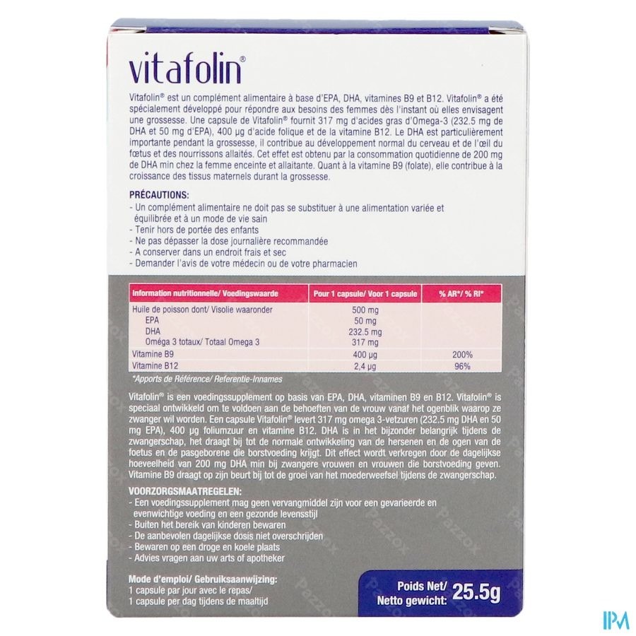 Vitafolin 30 Capsules
