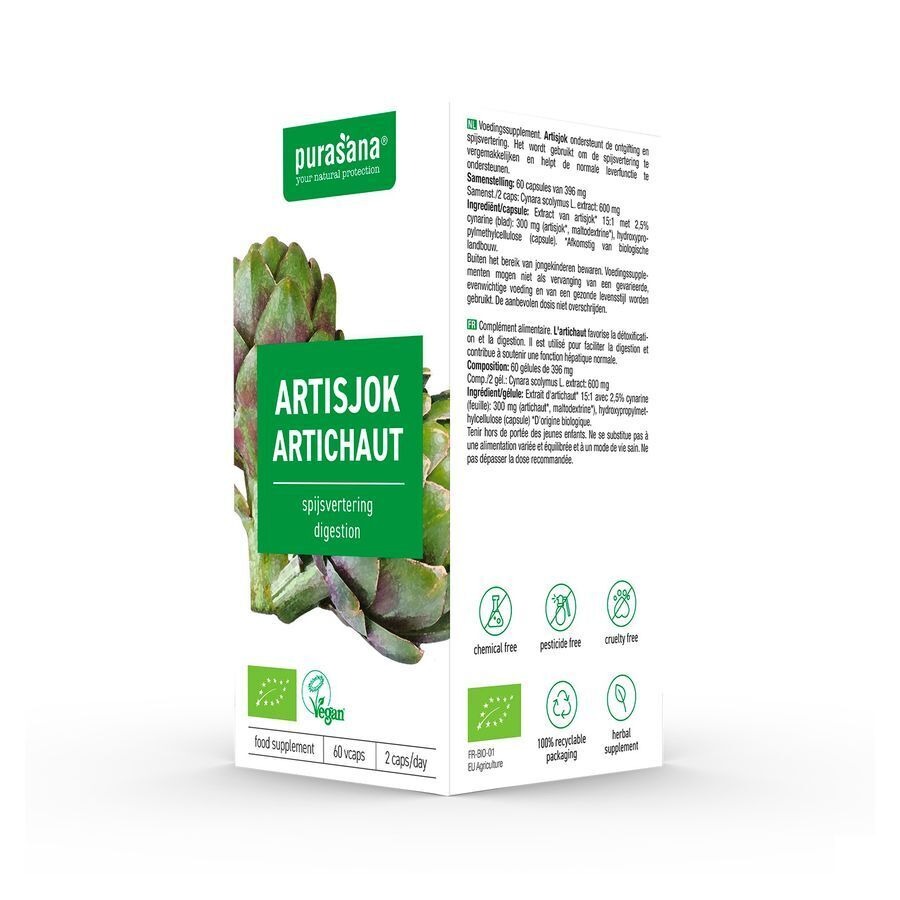 Purasana Vegan Artisjok V-caps 60