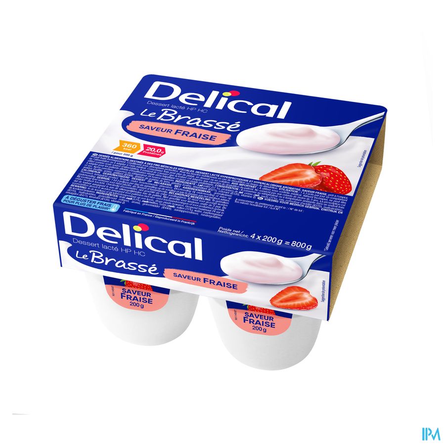 Delical Le Brasse Aardbei 4x200g
