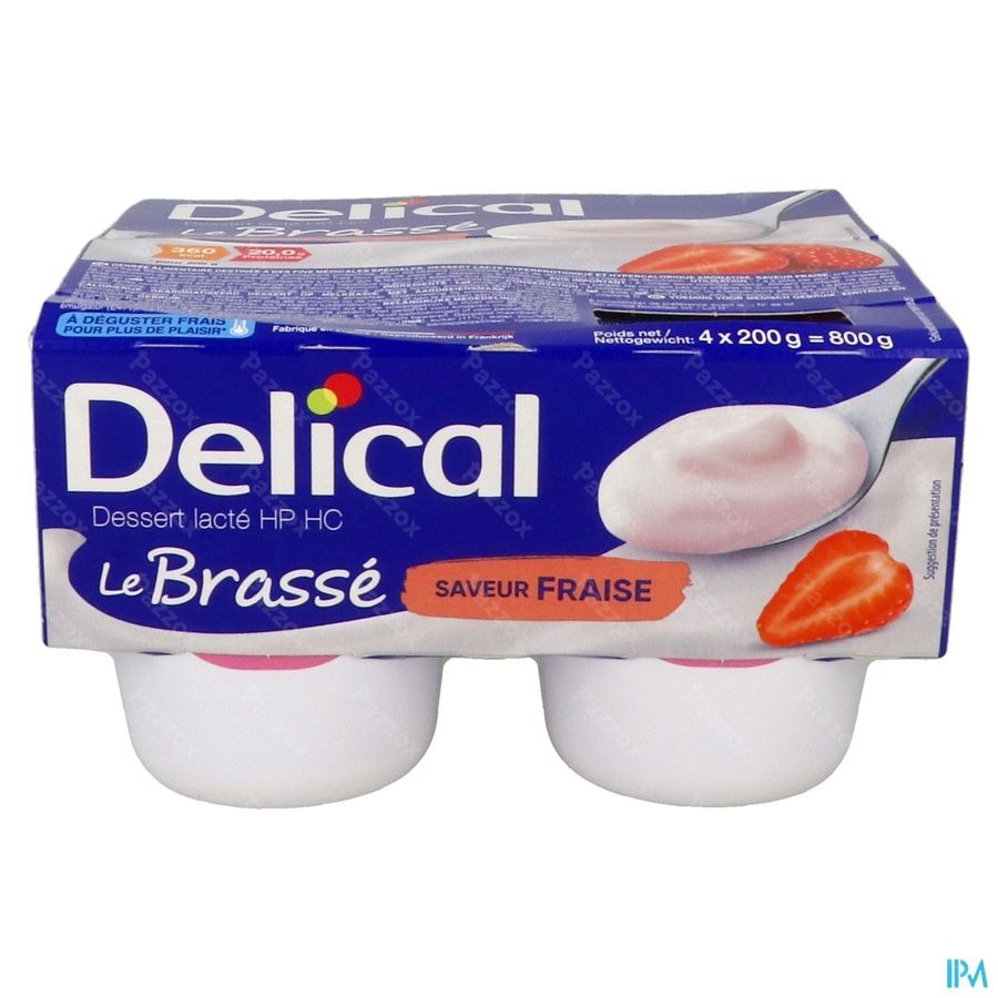 Delical Le Brasse Aardbei 4x200g