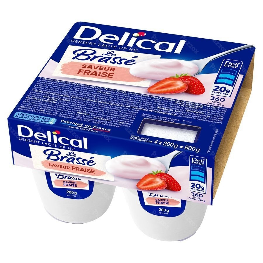 Delical Le Brasse Aardbei 4x200g