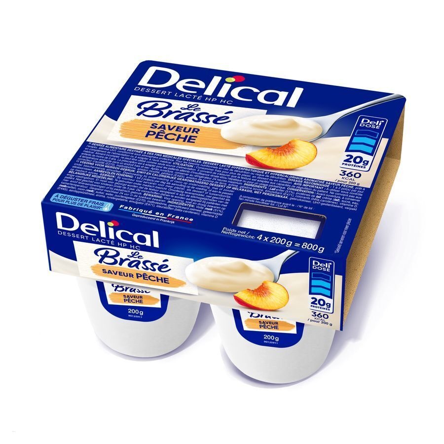 Delical Le Brasse Perzik 4x200g