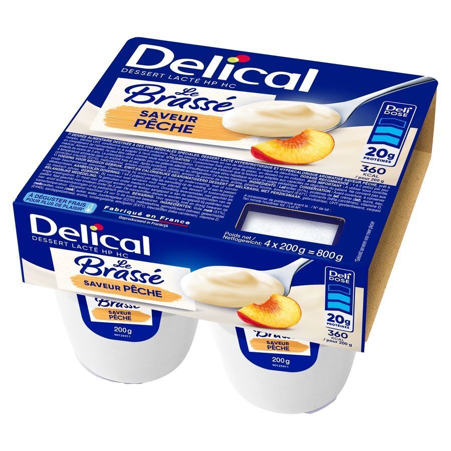 Delical Le Brasse Perzik 4x200g