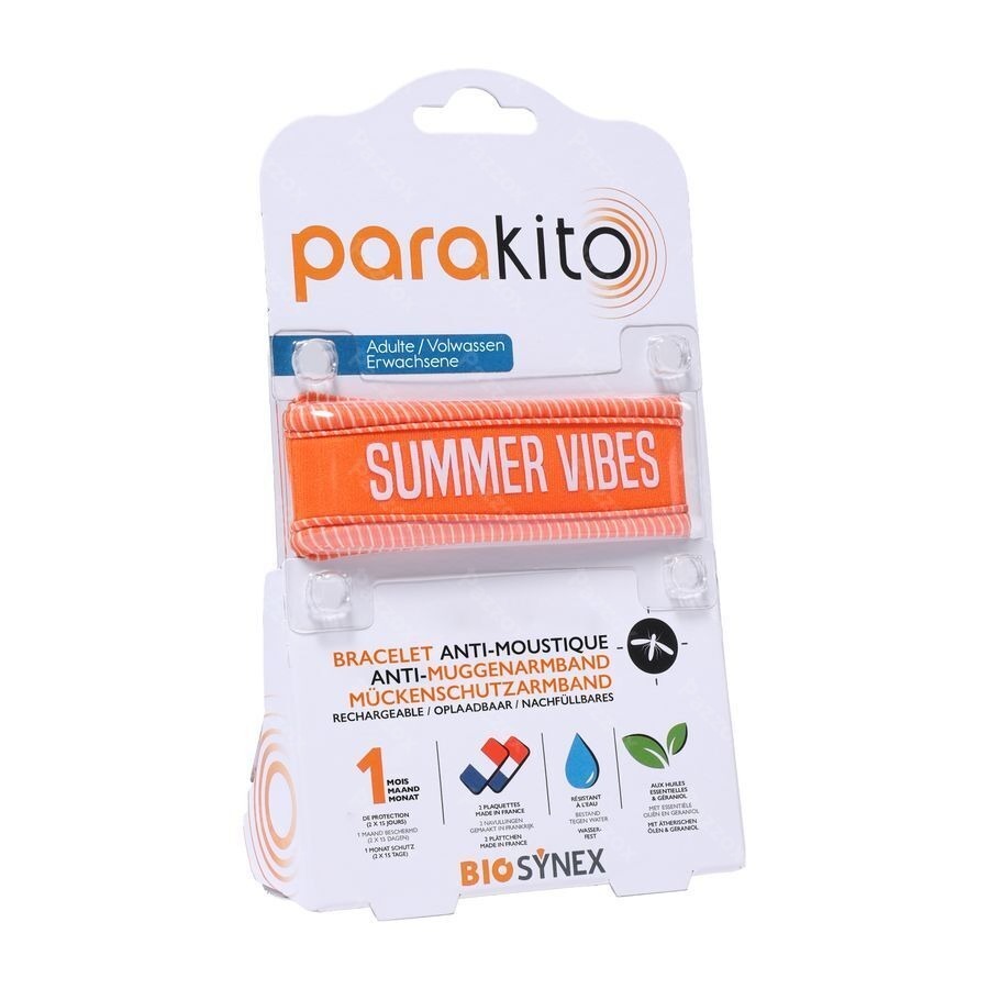 Para'kito Armband Volwassen Good Vibes Oranje 1