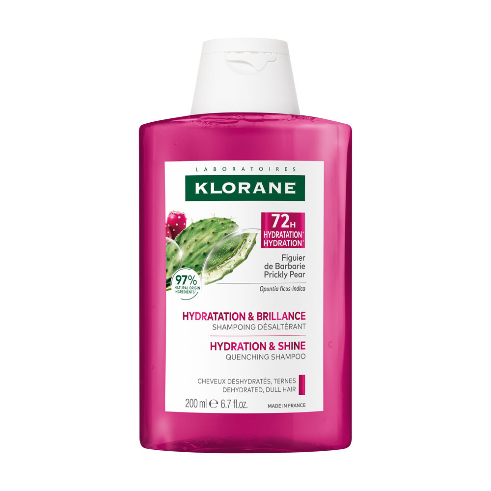 Klorane Cactusvijg Dorststellende Shampoo Hydratatie & glans, Dof haar 200ml