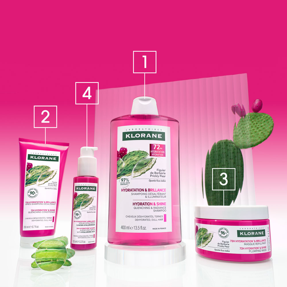 Klorane Hydratatie & Glans Dorstlessende Shampoo met Cactusvijg 400 ml