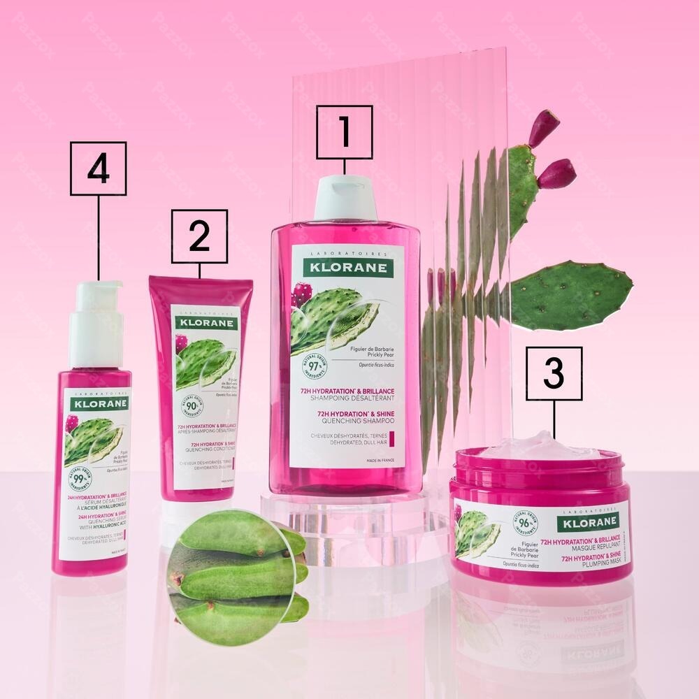 Klorane Hydratatie & Glans Dorstlessend Serum met Cactusvijg & Hyaluronzuur 100 ml