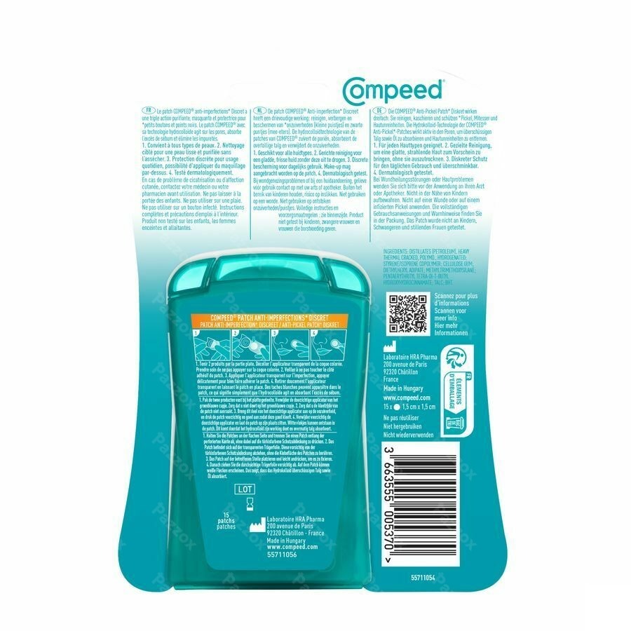 Compeed Anti Onzuiverheden 15 Discrete Patchs