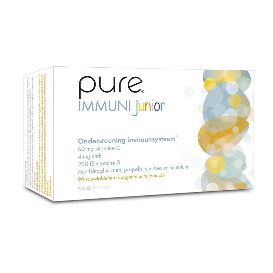 Pure Immuni Junior 90 Kauwtabletten