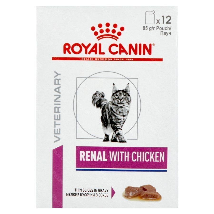 Royal Canin Cat Renal Chicken Gravy Pouch Wet 12x85g