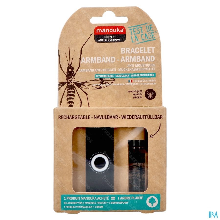 Manouka Armband A/muggen Uni Zwart