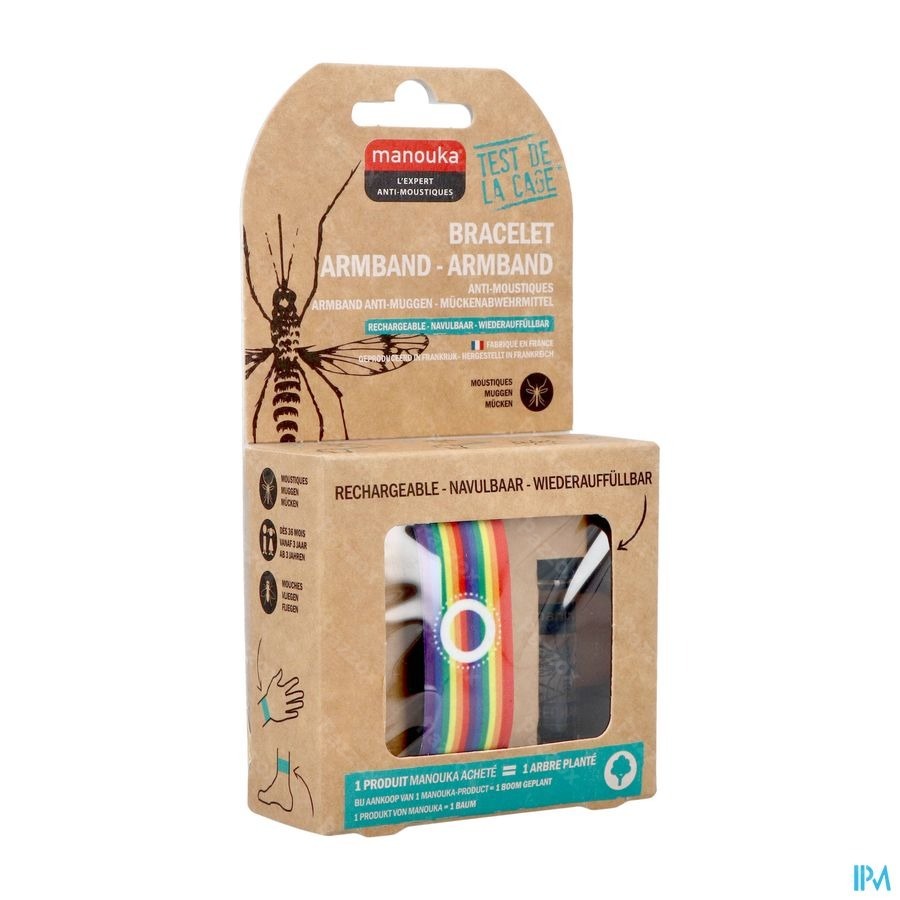 Manouka Armband A/muggen Regenboog