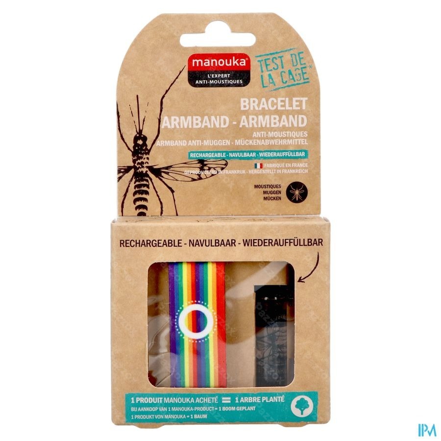 Manouka Armband A/muggen Regenboog