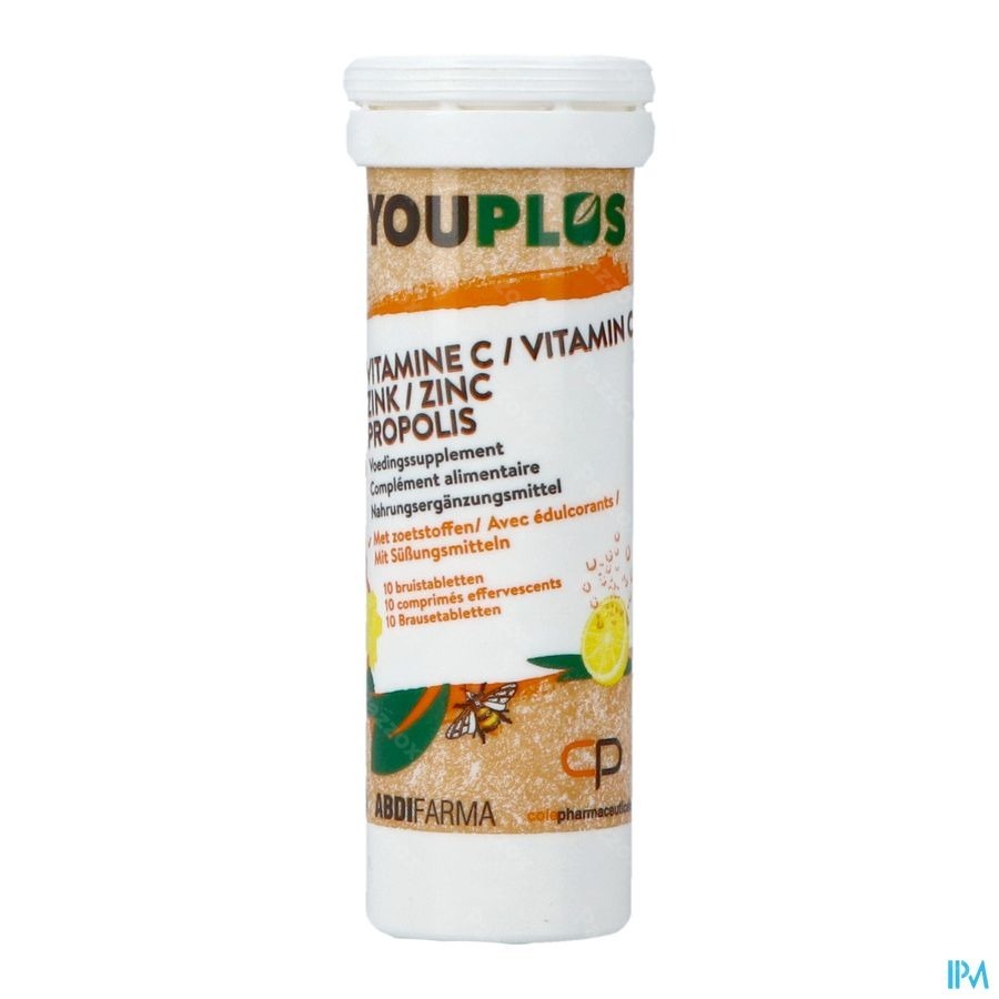Youplus Vitamine C, Zink, Propolis 2x10 Bruistabletten