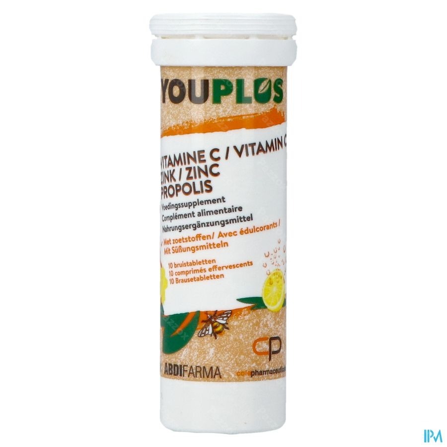 Youplus Vitamine C, Zink, Propolis 2x10 Bruistabletten