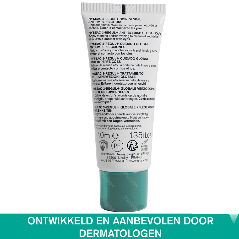 Uriage Hyséac 3-in-1 Regulerende Crème Onzuivere Huid 40ml