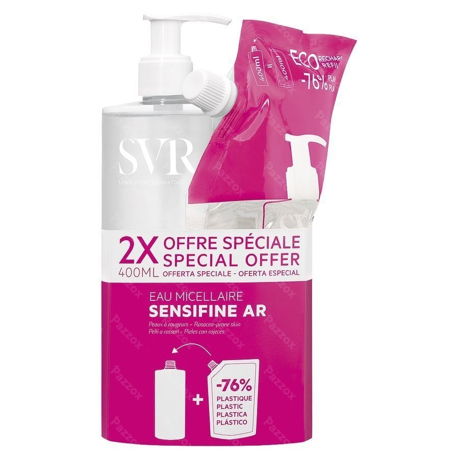 SVR Sensifine AR Micellair Water 400ml+ Navulling 400ml