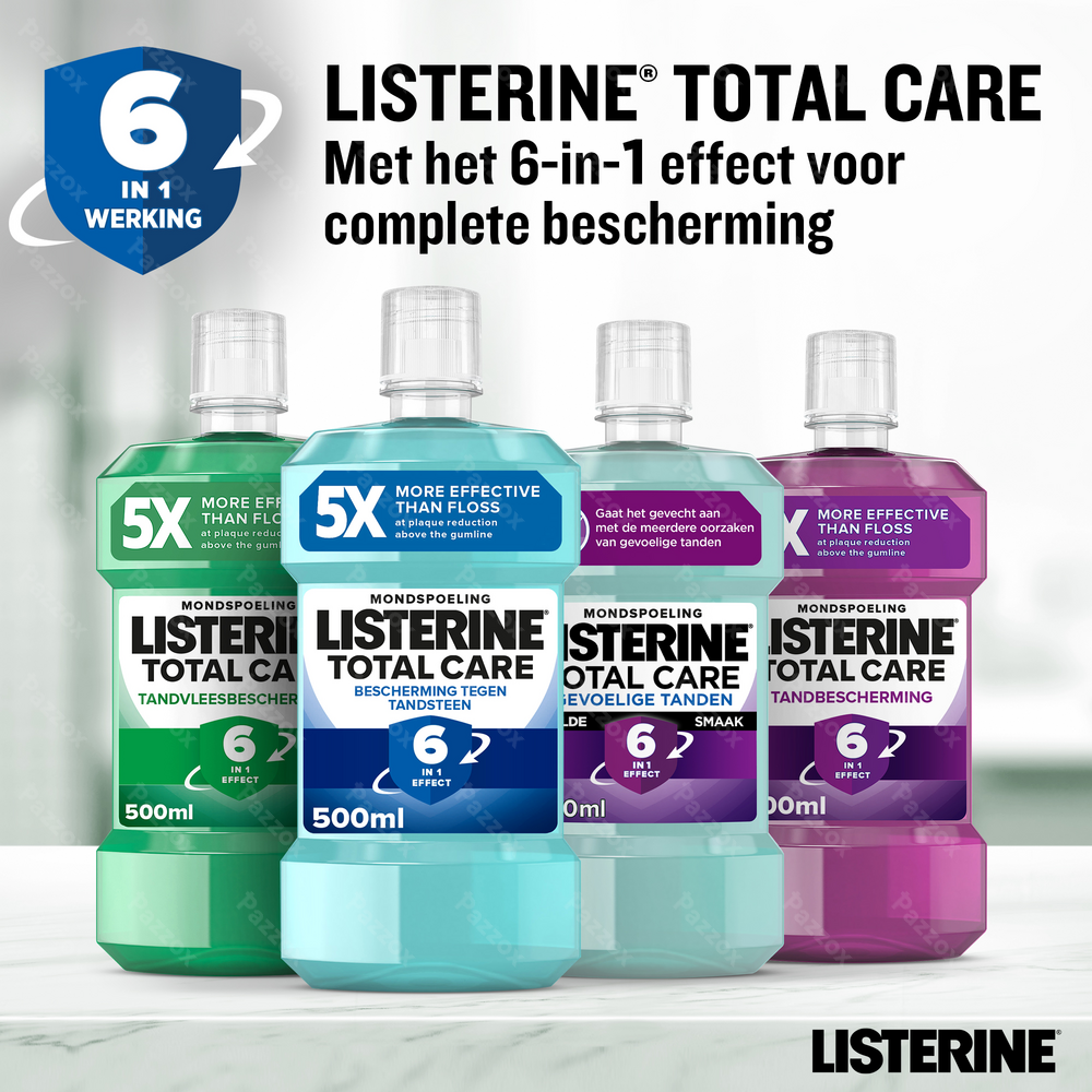 Listerine Total Care Bescherming Anti-Tandsteen 500ml