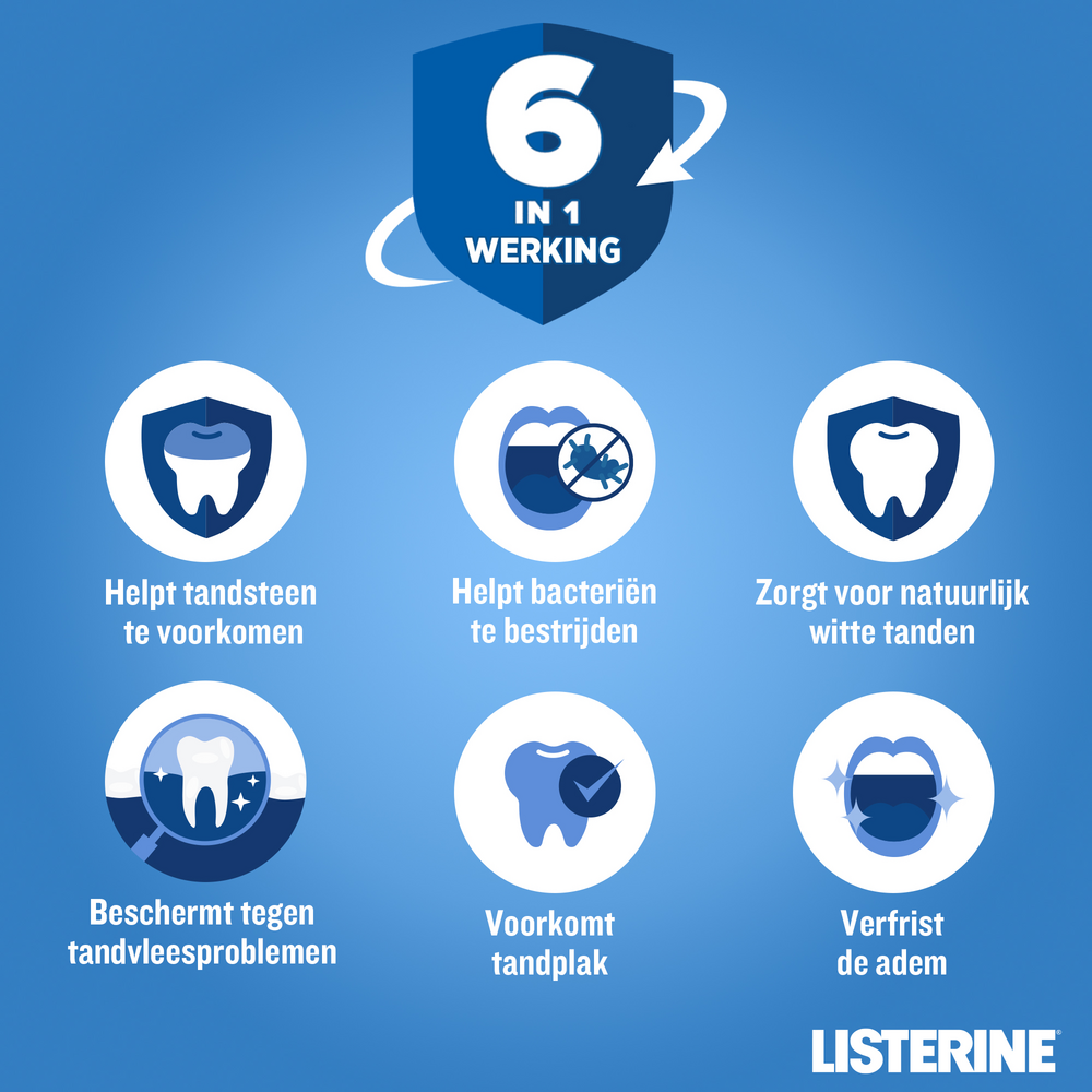Listerine Total Care Bescherming Anti-Tandsteen 500ml