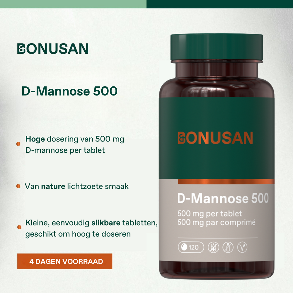 Bonusan D-Mannose 500 mg - 120 Tabletten
