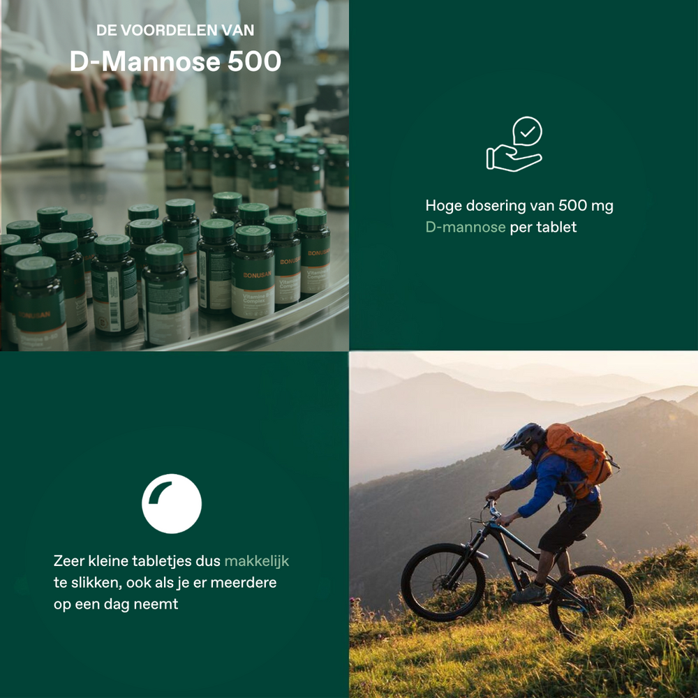 Bonusan D-Mannose 500 mg - 120 Tabletten