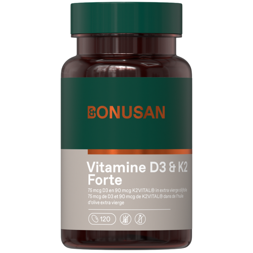 Bonusan Vitamine D3 & K2 - 120 capsules