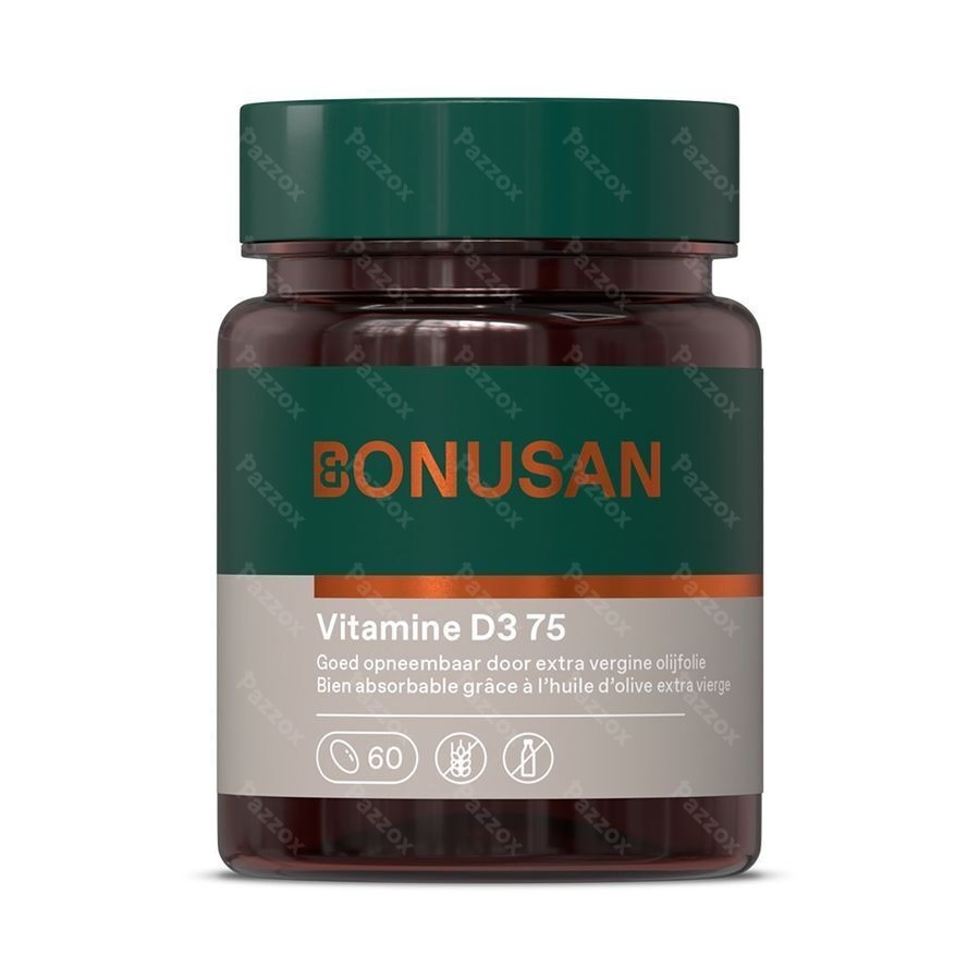 Bonusan Vitamine D3 75mcg/3000 60 Softcaps