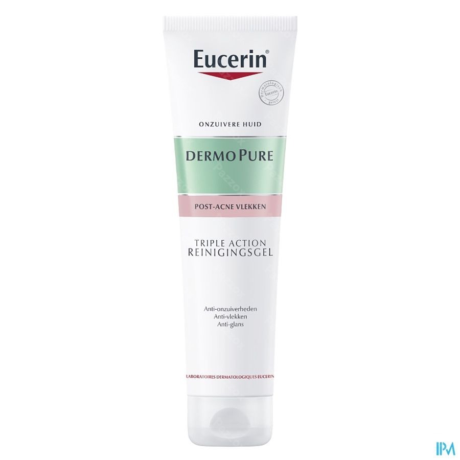 Eucerin DermoPure Triple Action Reinigingsgel Post-Acne Vlekken Onzuivere Huid 150ml