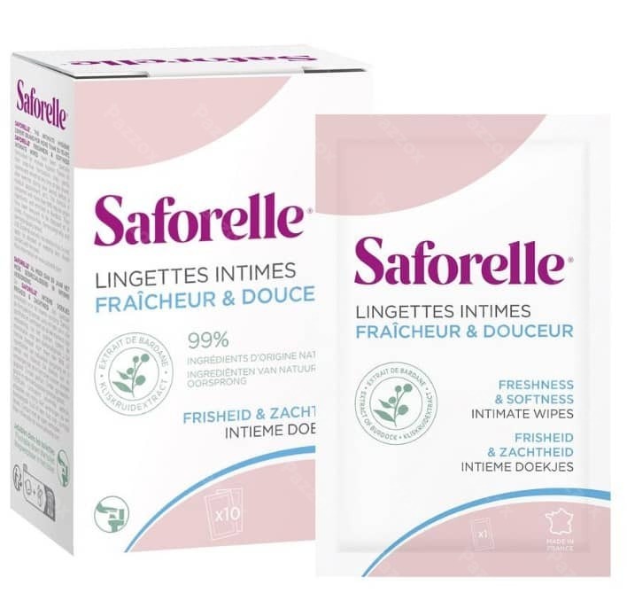 Saforelle Intieme Doekjes Frisheid en Zachtheid 10 Stuks
