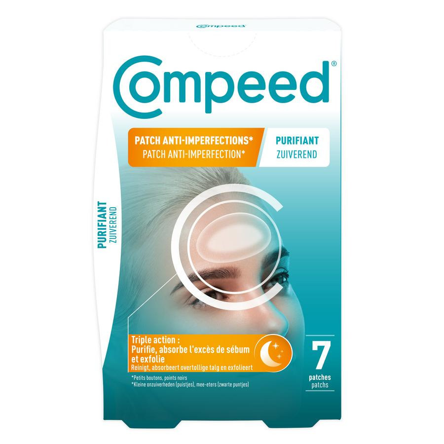 Compeed Patch Anti-imperfection Zuiverend Nacht | Hydrocolloïde patch | 7 patches
