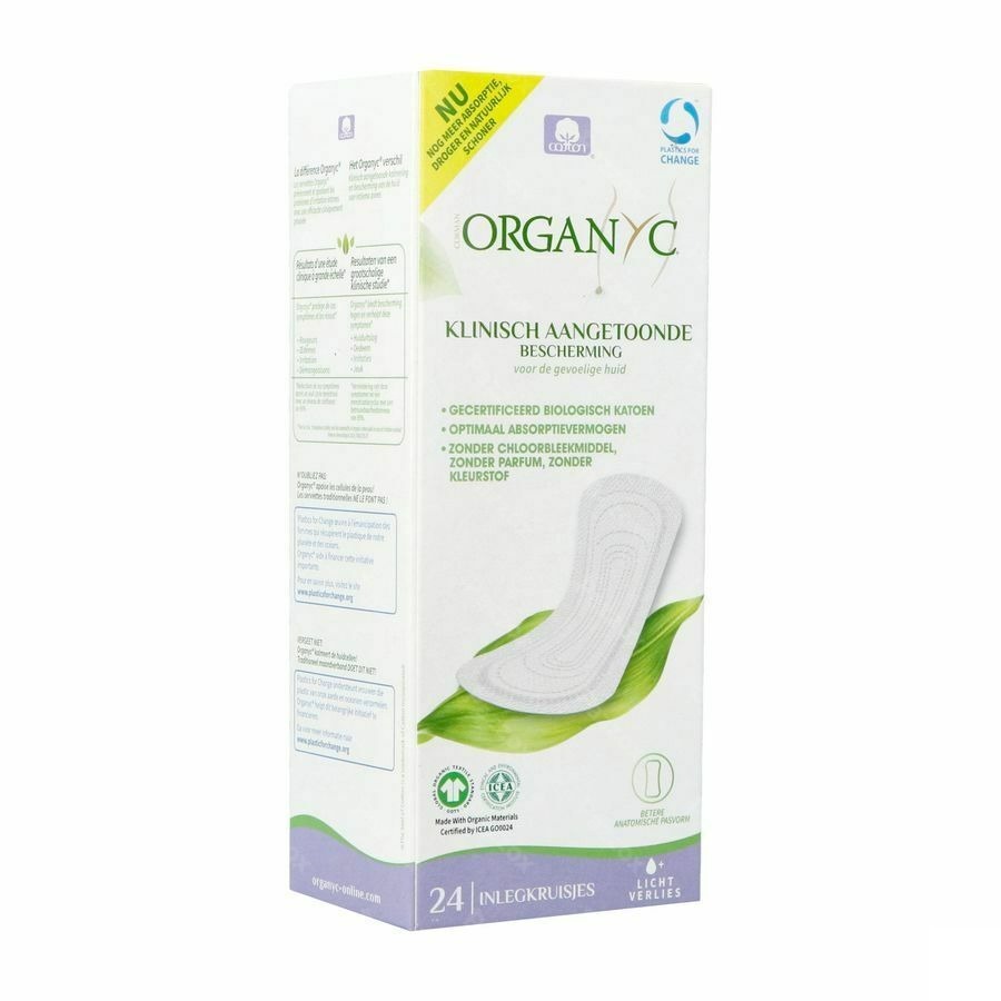 Organyc Inlegkruisjes Biologisch Katoen 24 Stuks